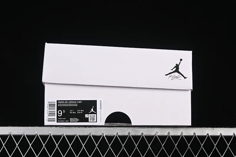 All Categories Air Jordan Jordan Series Basketball Shoes Air Jordan 4 Air Jordan 4 "Net" AJ4 Joe 4 Grid White Retro Basketball Shoes FV7251-107